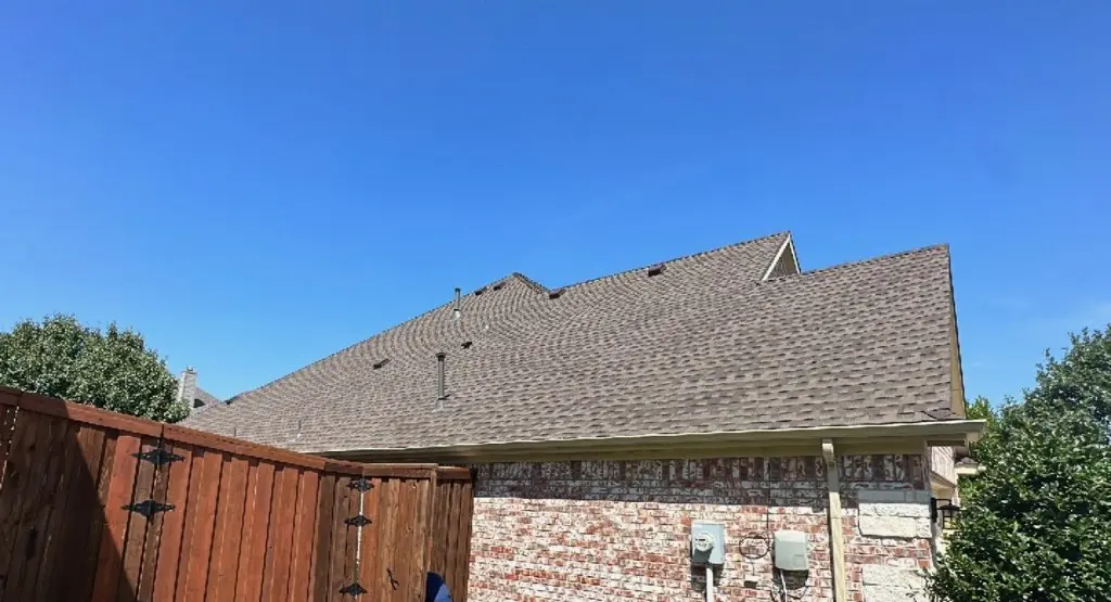 Completed roof replacement project in Castle Pines